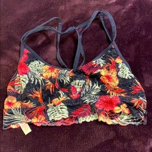 PINK Floral Lace Bralette